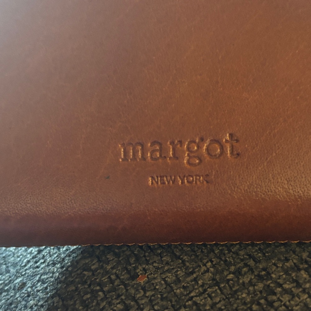 Margot Rich Brown Leather Wristlet - Picture 3 of 7